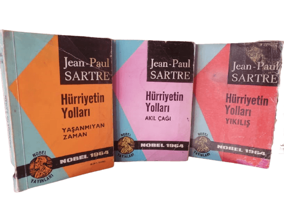 hürriyet_yolları-removebg-preview Hürriyetin Yolları: Akıl Çağı / Yaşanmıyan Zaman / Yıkılış 3 Cilt Takım-Jean Paul Sartre (2.Baskı) - Görsel 1