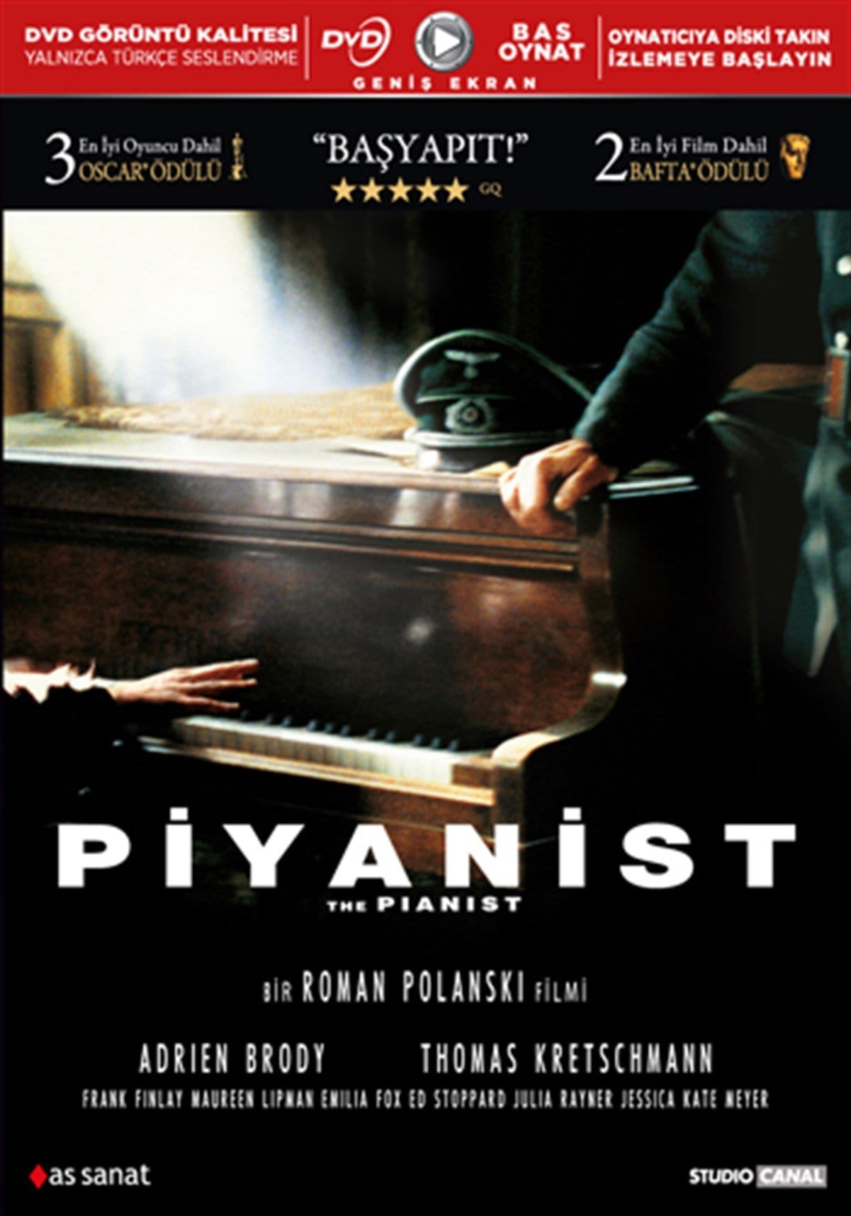 piyanist bas oynat Piyanist-The Pianist Dvd Bas Oynat - Görsel 1
