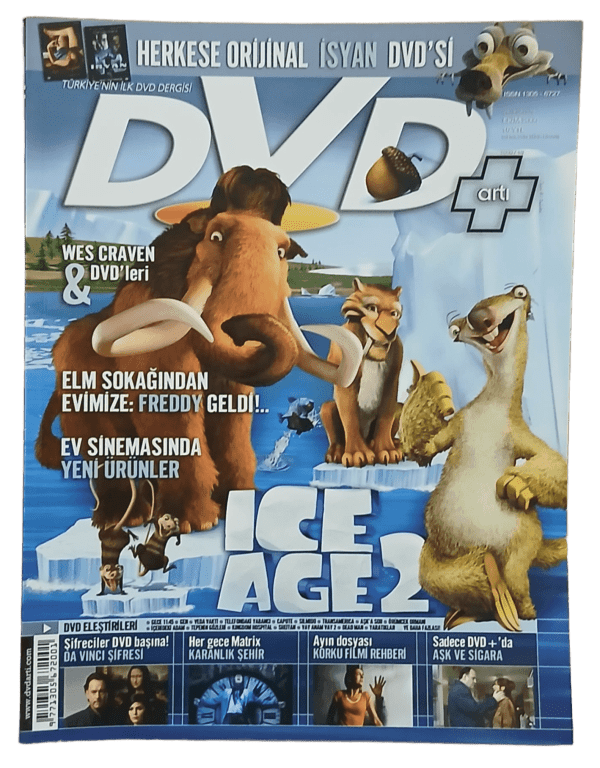 Dvd Artı Sinema Dergisi-Sayı 18 ,Ekim 2006 Buz Devri 2 Kapaklı
