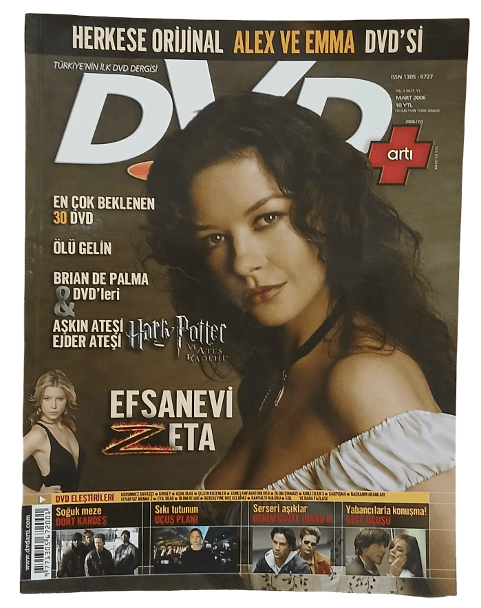 f5ebdd51-9885-4672-8ffb-13bb52eb9c22 Dvd Artı Sinema Dergisi-Sayı 11 ,Mart 2006 Catherine Zeta Jones Kapaklı - Görsel 1