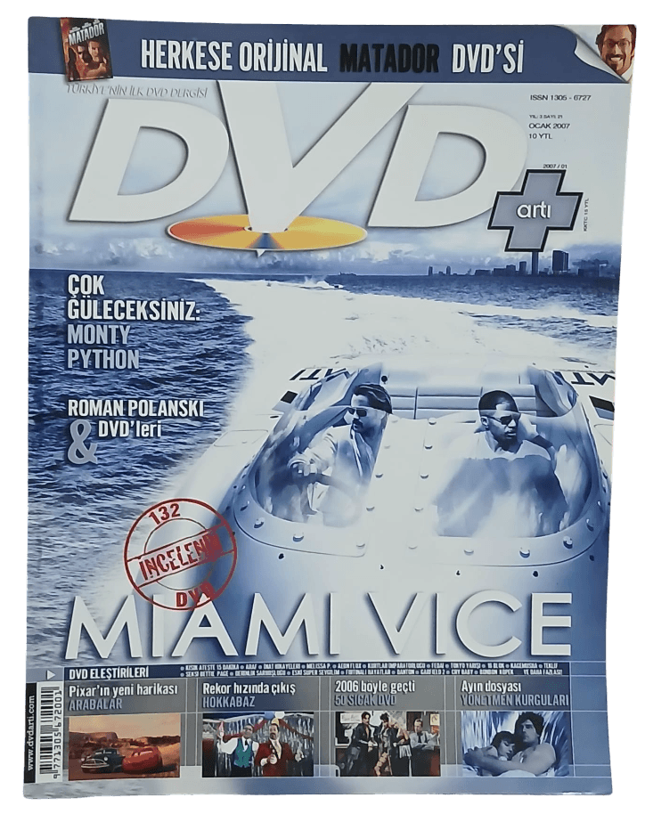 miami Dvd Artı Sinema Dergisi-Sayı 21, Ocak 2007 Miami Vice Kapaklı - Görsel 1