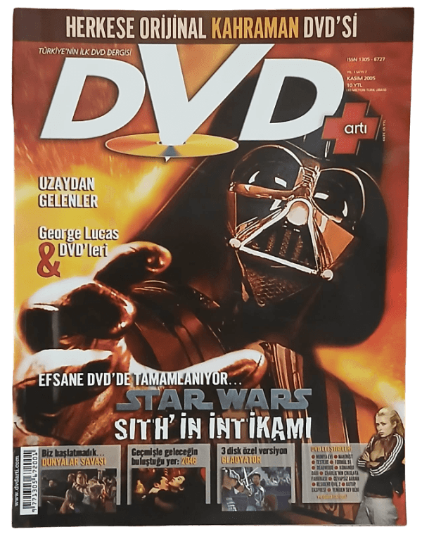 Dvd Artı Sinema Dergisi-Sayı 7, Kasım 2005 Star Wars Sith'in İntikamı Kapaklı
