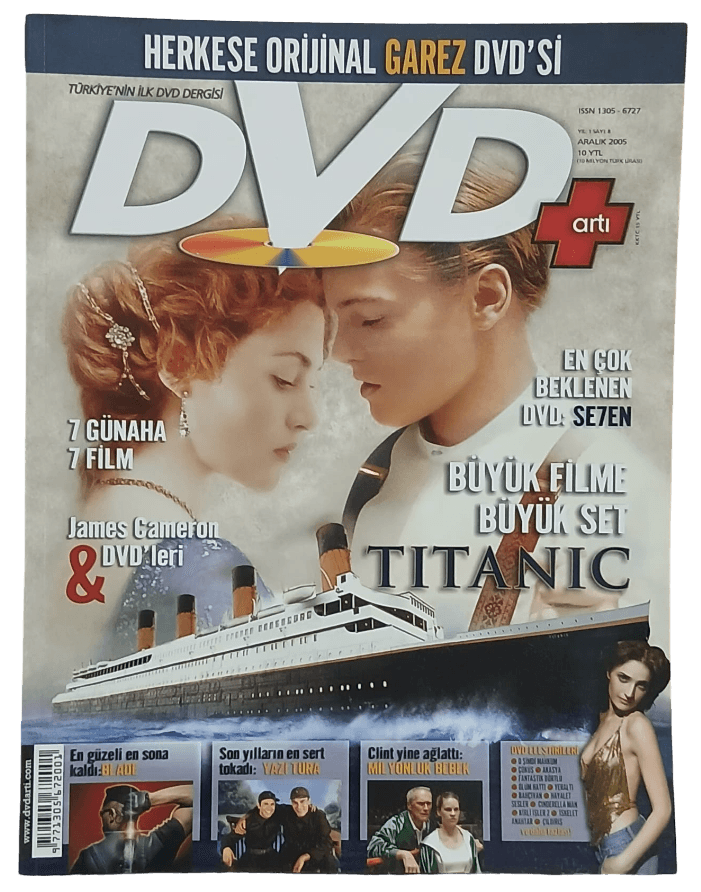 titanic Dvd Artı Sinema Dergisi-Sayı 8, Aralık 2005 Titanic Kapaklı - Görsel 1