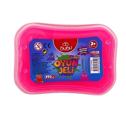bubu-oyun-jeli-slime-350-gram---416b--removebg-preview Bubu Slime Oyun Jeli Metalik Neon Pembe 350 Gr. - Görsel 1