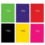 Keskin Color Free Spiralli Plastik Kapak Çizgili Defter A5 80 Yaprak