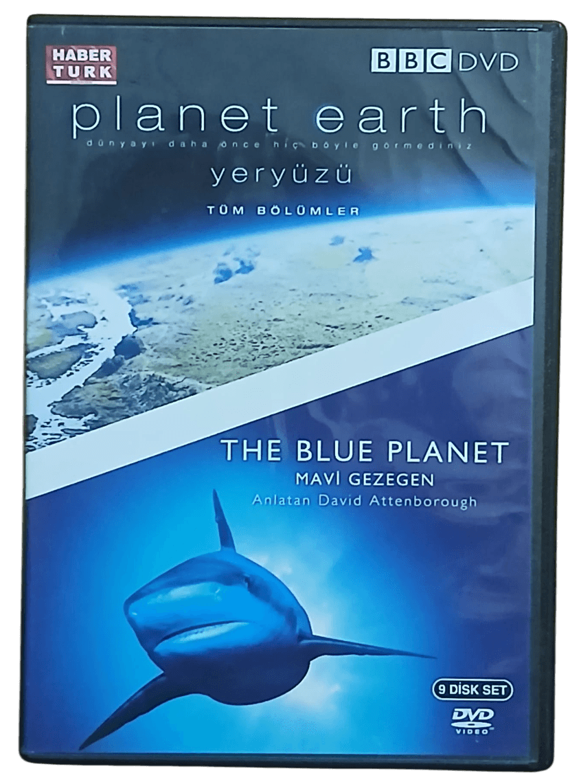 0d79e3bb-5821-4798-b522-af5ce870fe74-Photoroom Planet Earth (Yeryüzü) ve The Blue Planet (Mavi Gezegen) BBC Belgeselleri 9 Dvd - Görsel 1