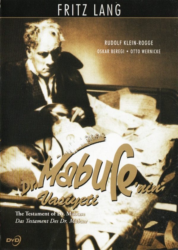 Dr. Mabuse'nin Vasiyeti-The Testament Of Dr. Mabuse Dvd