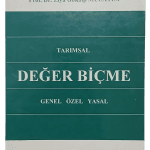 Tarımsal Değer Biçme Genel Özel Yasal-Prof. Dr. Ziya Gökalp Mülayim