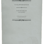 Karakterler -Theophrastos (Yunanca ve Türkçe) / 1.Baskı