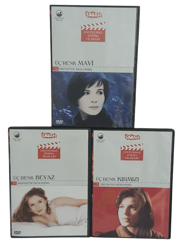 Krzysztof Kieslowski Üç Renk Üçlemesi / Mavi - Beyaz -Kırmızı Dvd