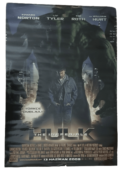 Hulk Hulk Edward Norton Orijinal Film Afişi - Görsel 1