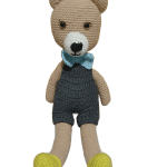 Amigurumi Sevimli Sesli Oyuncak Ayı 30 cm