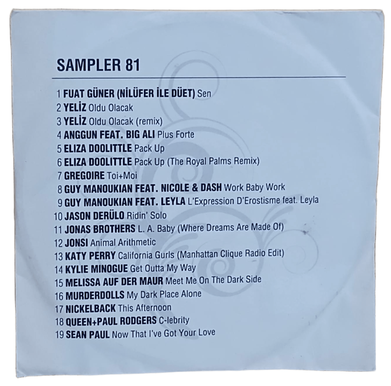 81 Sampler 81 Karışık Müzik Cd'si: Katy Perry'den Jason Derulo'ya Unutulmaz Hit Arşivi - Görsel 1