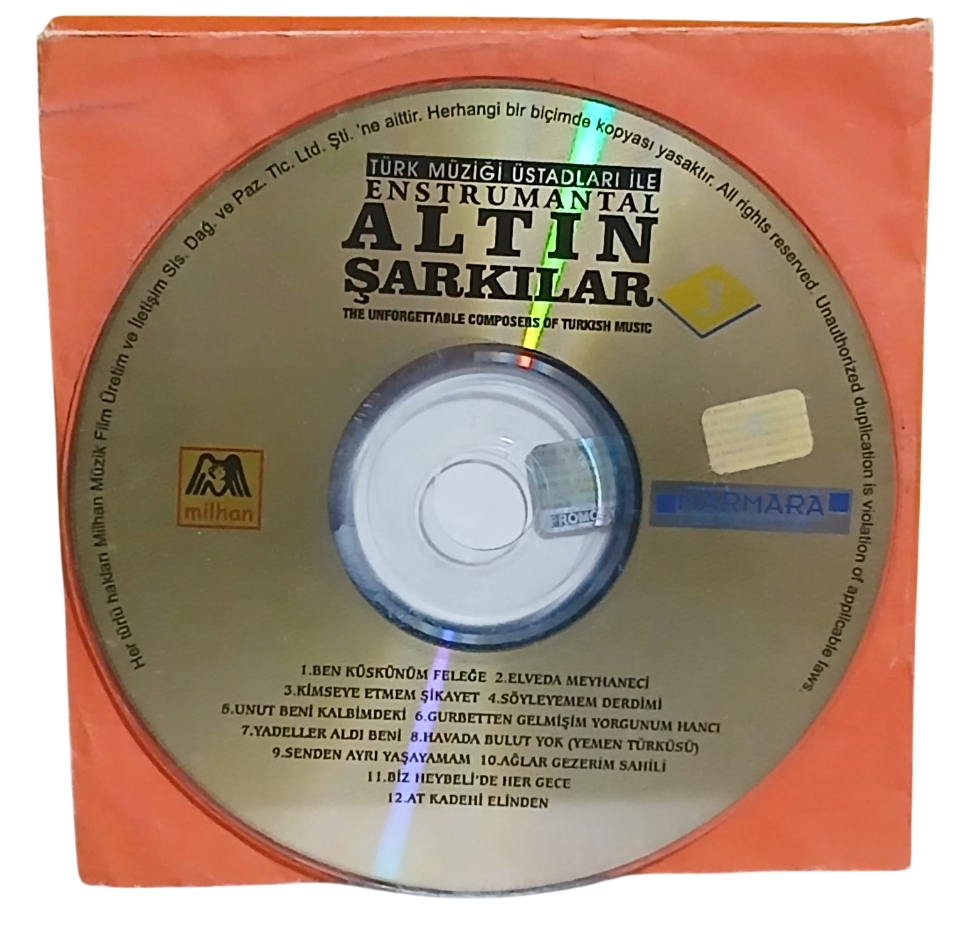 altın şarkılar-Photoroom Türk Müziği Üstadları İle Altın Şarkılar 3 Enstrumantal CD - Görsel 1