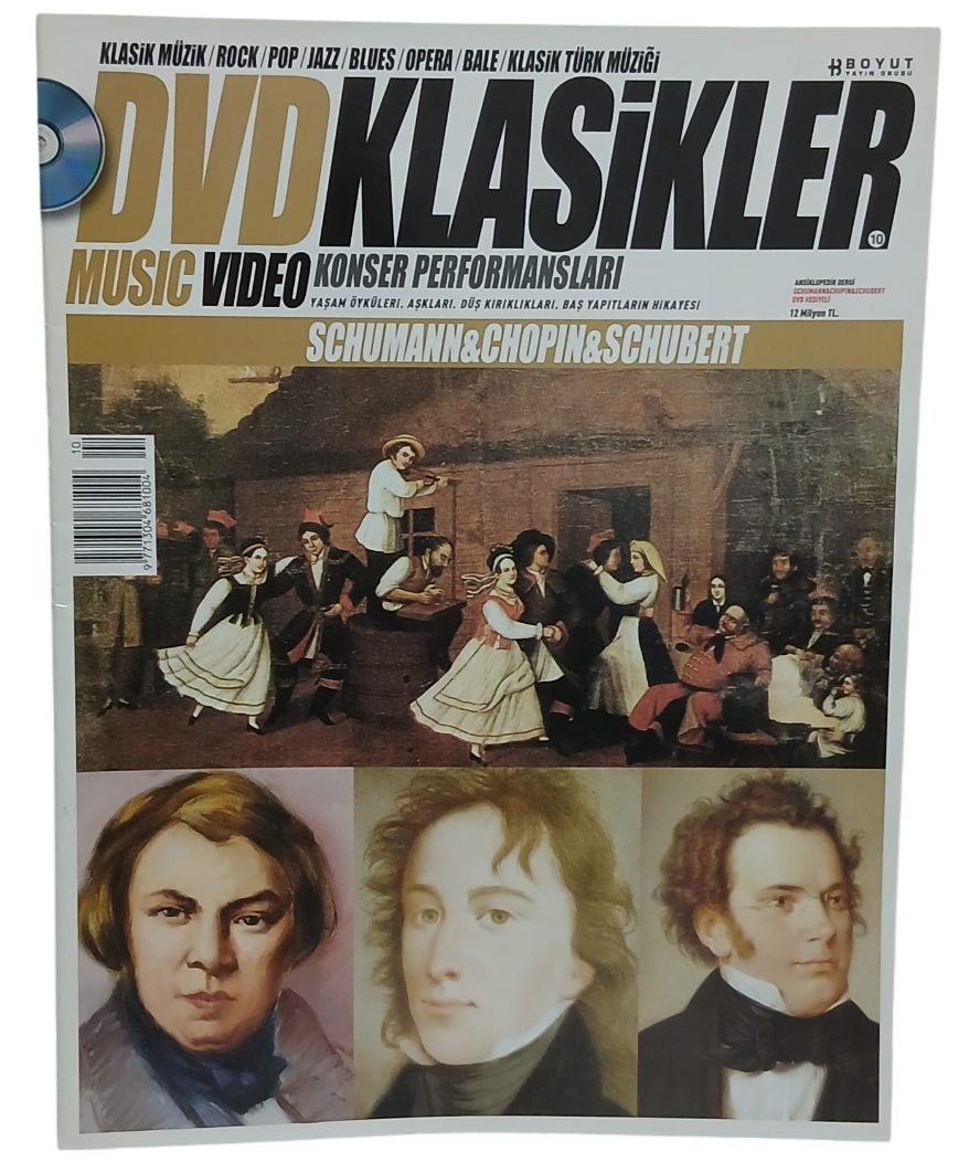 dvdklasik-Photoroom Dvd Klasikler Schuman,Chopin,Schubert Ansiklopedik Dergi - Görsel 1
