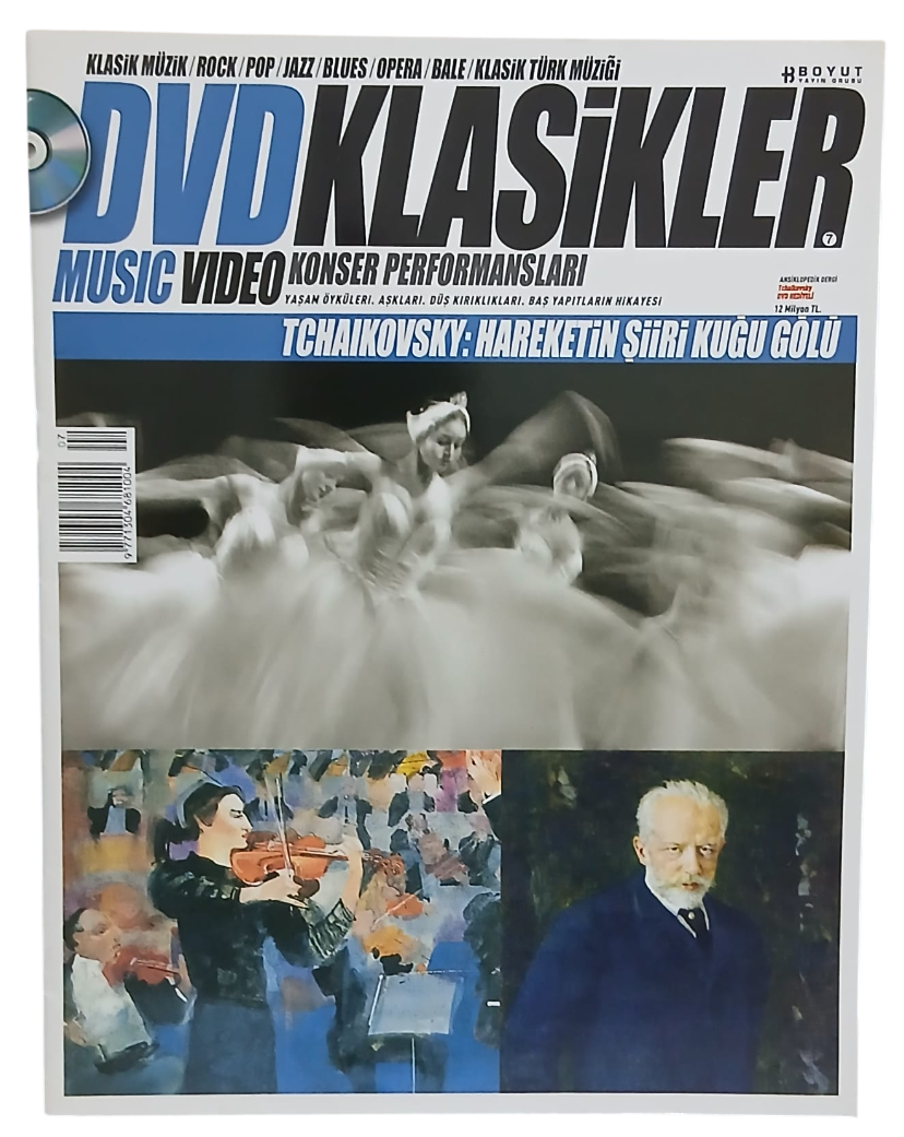 dvdklasik2-Photoroom Dvd Klasikler Tchaikovsky:Hareketin Şiiri Kuğu Gölü Ansiklopedik Dergi - Görsel 1