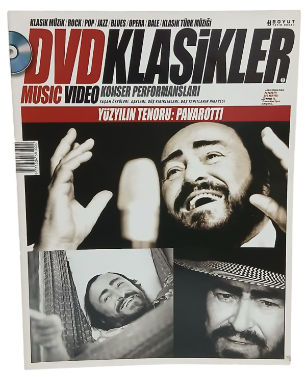 Dvd Klasikler Yüzyılın Tenoru:Pavarotti Ansiklopedik Dergi