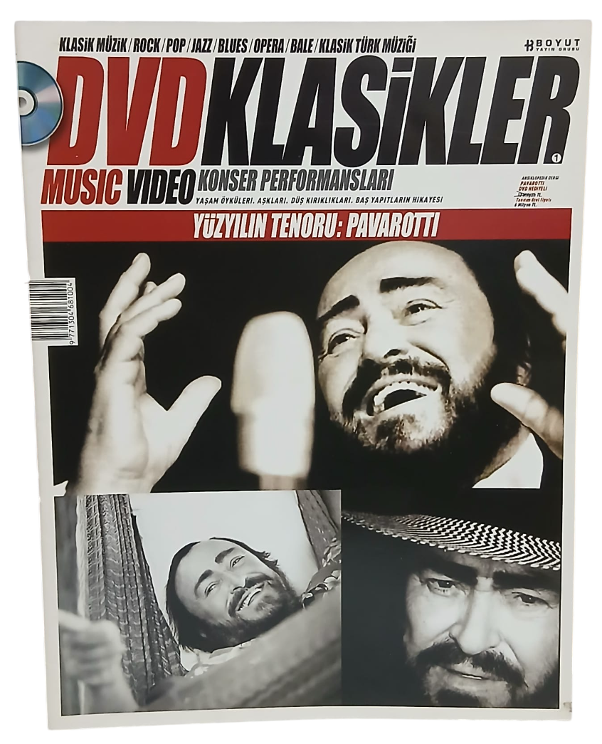 dvdklasik3-Photoroom Dvd Klasikler Yüzyılın Tenoru:Pavarotti Ansiklopedik Dergi - Görsel 1