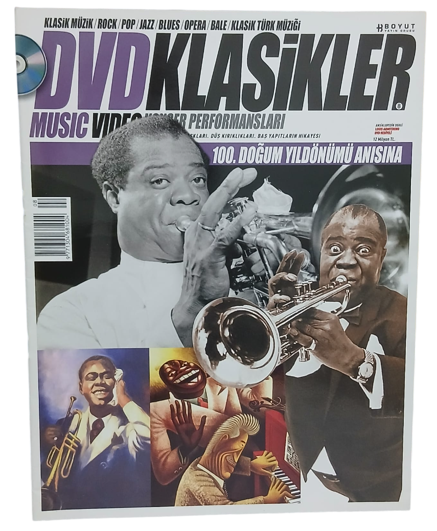 dvdklasik5-Photoroom Dvd Klasikler 100.Doğum Günü Anısına Louis Armstrong Ansiklopedik Dergi - Görsel 1