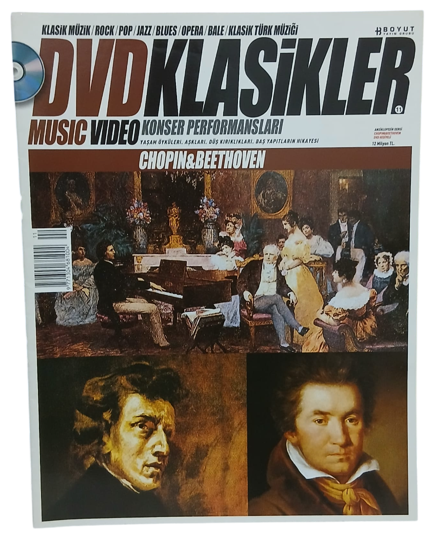 dvdklasik6-Photoroom Dvd Klasikler Chopin,Beethoven Ansiklopedik Dergi - Görsel 1