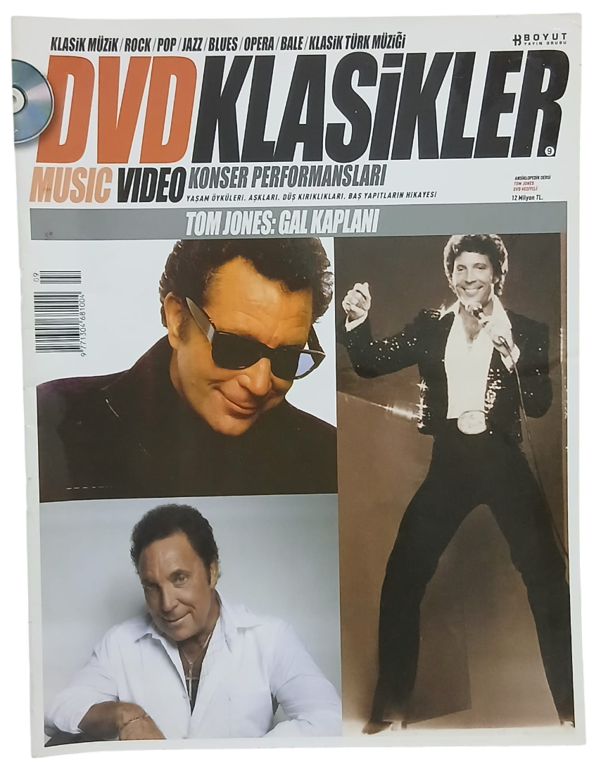 dvdklasik9-Photoroom Dvd Klasikler Tom Jones:Gal Kaplanı Ansiklopedik Dergi - Görsel 1