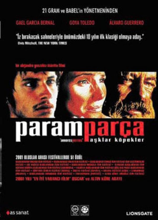 Paramparça Aşklar Köpekler-Amores Perros Dvd