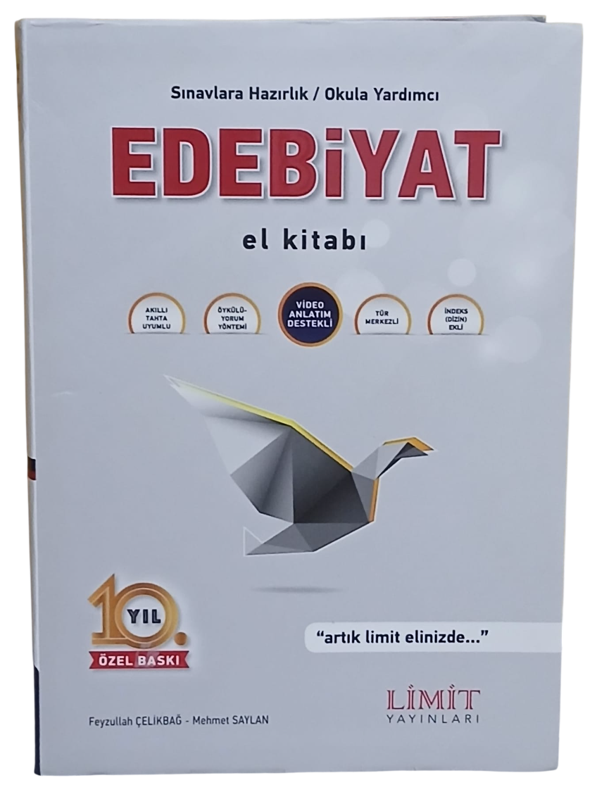 12fca113-67a7-4c4a-9c7b-631442a7a9a3-Photoroom Limit Yayınları Edebiyat El Kitabı (10. Yıl Özel Baskı) - Görsel 1