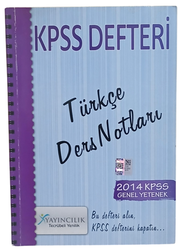 Kpss Defteri Türkçe Ders Notları