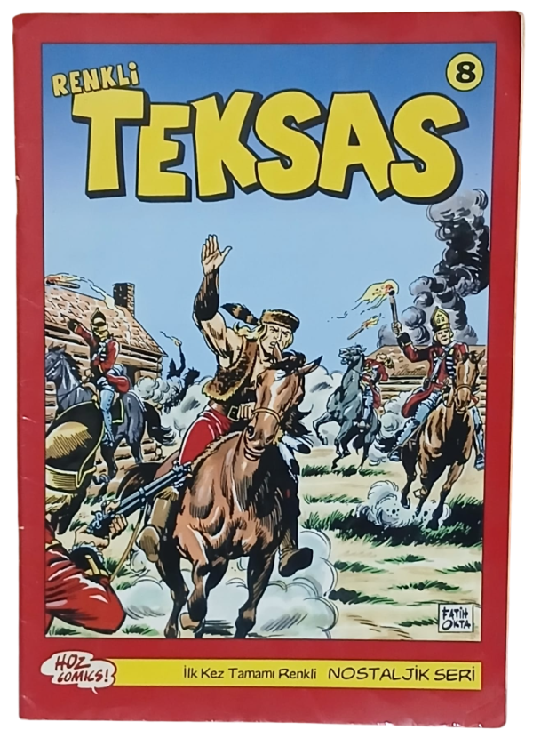Renkli Teksas Sayı 8 (İlk Kez Tamamı Renkli Nostaljik Seri)