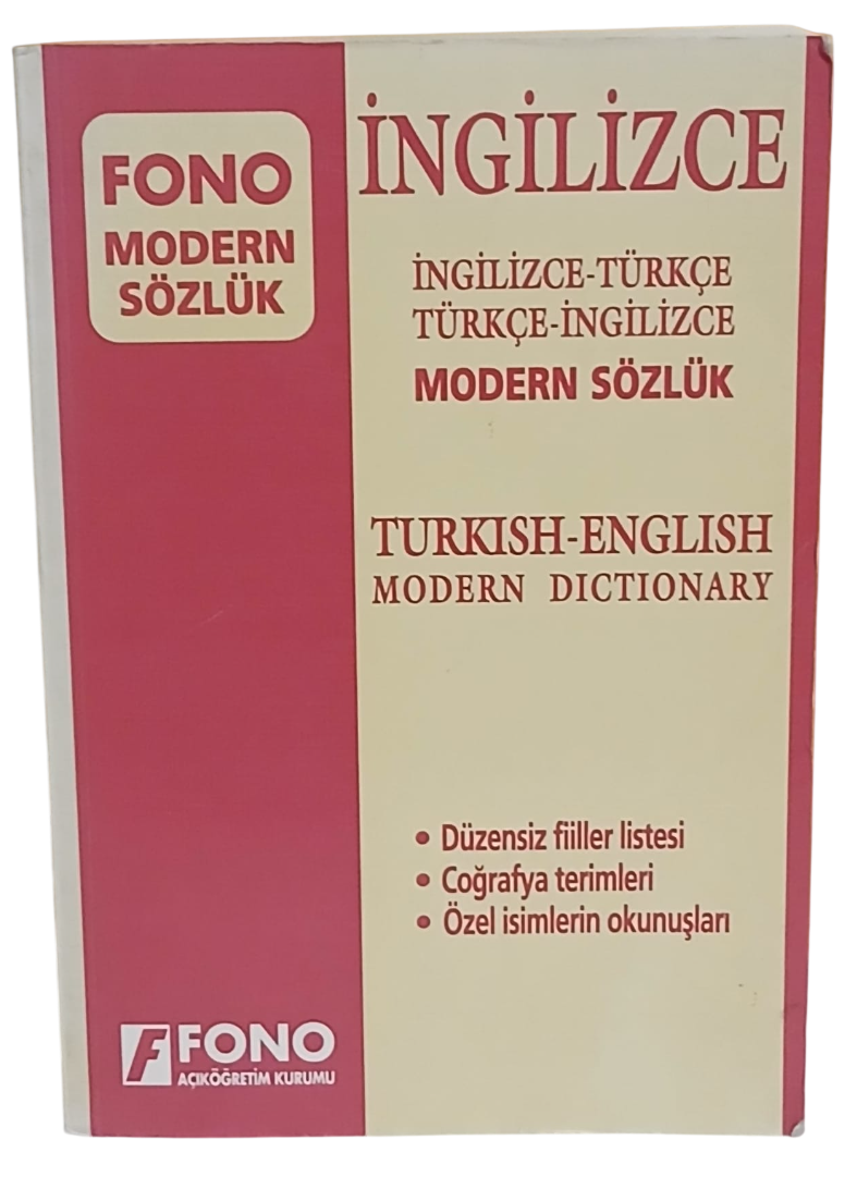 Fono 2 Fono Modern Sözlük İngilizce-Türkçe / Türkçe-İngilizce Sözlük - Görsel 1