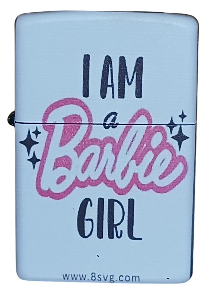 barbie-1-Photoroom Barbie Model 1 Zippo Tarzı Benzinli Çakmak Siyah - Görsel 1