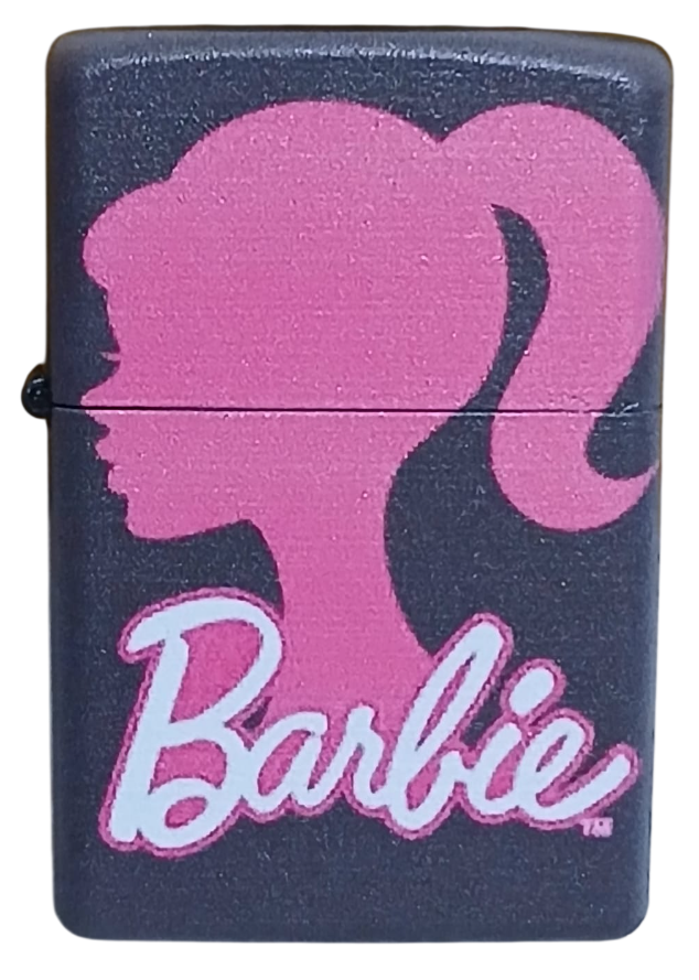 barbie-13-Photoroom Barbie Model 7 Zippo Tarzı Benzinli Çakmak Siyah - Görsel 1