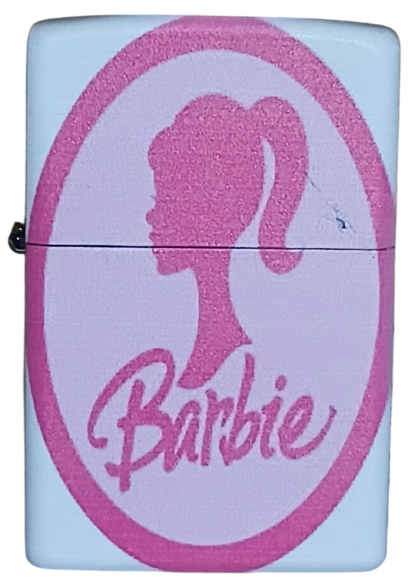 Barbie Model 5 Zippo Tarzı Benzinli Çakmak Siyah