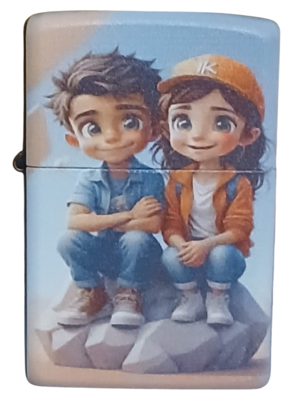 Çakır Gözler Zippo Tarzı Benzinli Çakmak Siyah