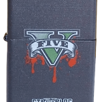 GTA 5 Model 6 Zippo Tarzı Benzinli Çakmak Siyah