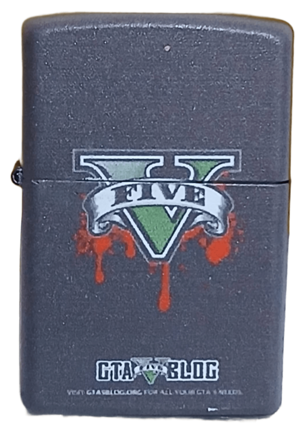 GTA 5 Model 6 Zippo Tarzı Benzinli Çakmak Siyah