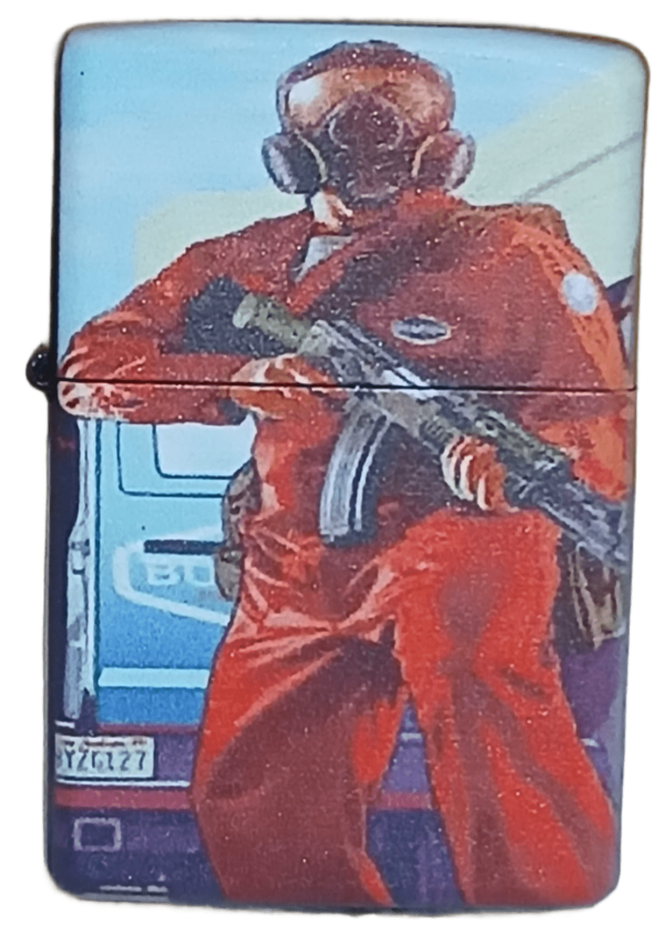 GTA 5 Model 10 Zippo Tarzı Benzinli Çakmak Siyah