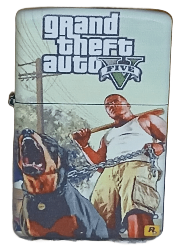 GTA 5 Model 5 Zippo Tarzı Benzinli Çakmak Siyah
