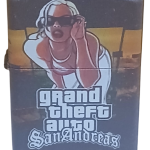 GTA San Andreas Model 2 Zippo Tarzı Benzinli Çakmak Siyah