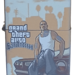 GTA San Andreas Model 3 Zippo Tarzı Benzinli Çakmak Siyah