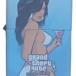 GTA Vice City Model 1 Zippo Tarzı Benzinli Çakmak Siyah