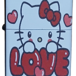 Hello Kitty Model 6 Zippo Tarzı Benzinli Çakmak Siyah