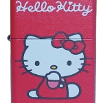 Hello Kitty Model 3 Zippo Tarzı Benzinli Çakmak Siyah