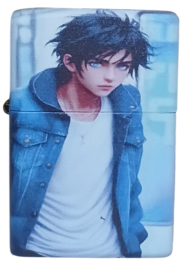 Manga Model 1 Zippo Tarzı Benzinli Çakmak Siyah