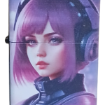 Manga Model 4 Zippo Tarzı Benzinli Çakmak Siyah