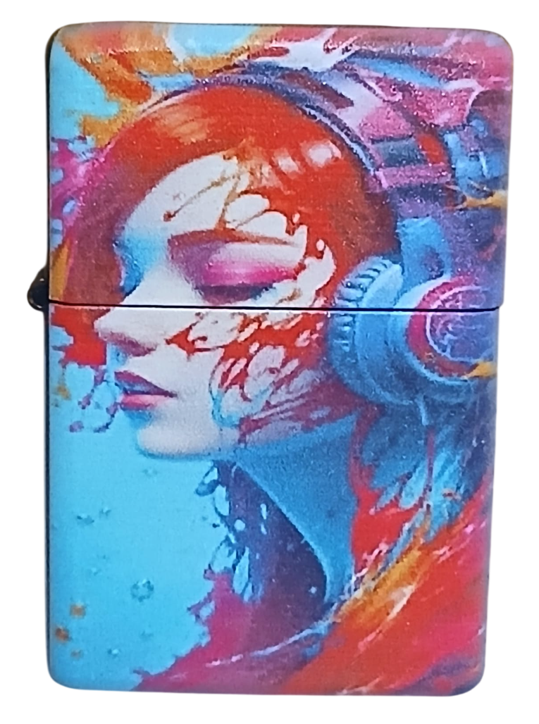 manga-9-Photoroom Manga Model 5 Zippo Tarzı Benzinli Çakmak Siyah - Görsel 1