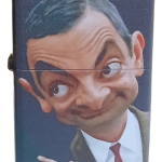 Mr. Bean Baskılı Zippo Tarzı Benzinli Çakmak Siyah