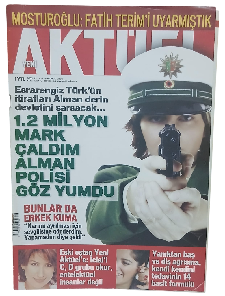 aktüel mustoroğlu-Photoroom Yeni Aktüel Dergisi Sayı 22 / 13-19 Aralık 2005 - Görsel 1