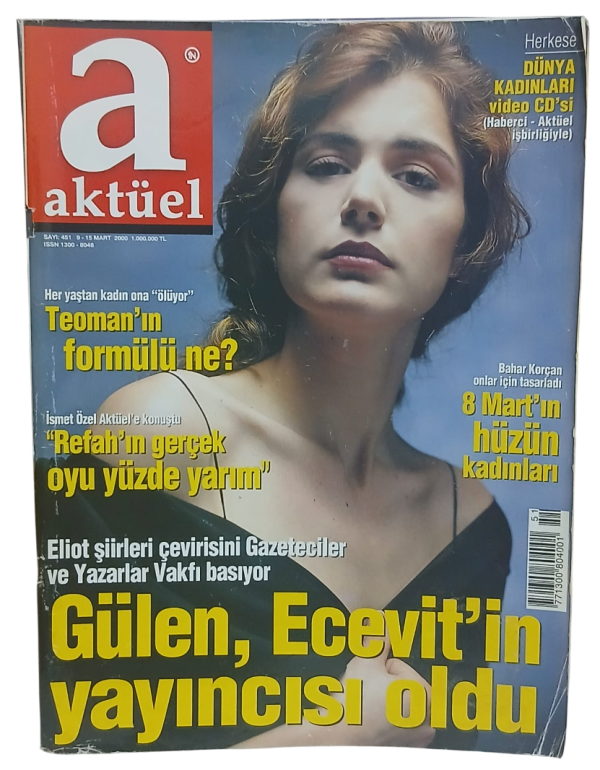Aktüel Dergisi Sayı 541 / 9-15 Mart 2000 Pelin Batu Kapaklı