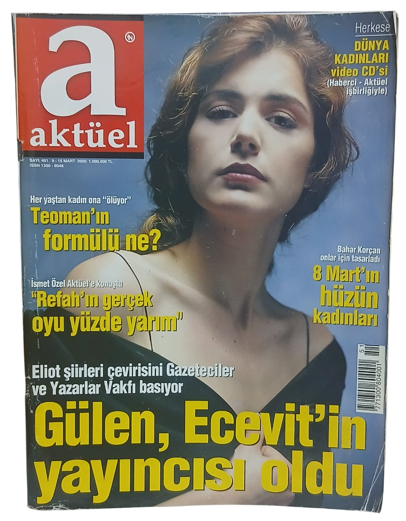 aktüel teoman-Photoroom Aktüel Dergisi Sayı 541 / 9-15 Mart 2000 Pelin Batu Kapaklı - Görsel 1